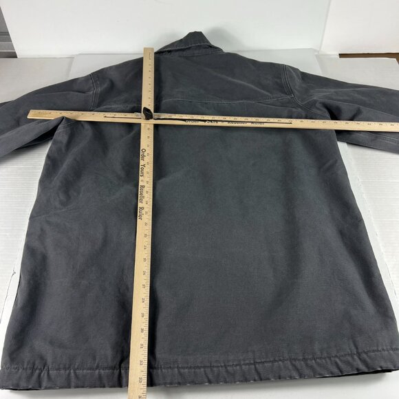 Walls Canvas Chore Jacket Extra Large Grey Faded Sherpa Lined Full Zip Work Wear - Picture 10 of 13